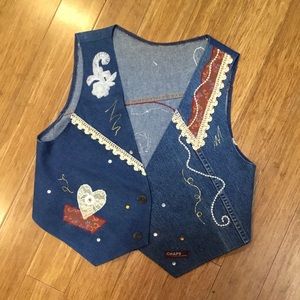 Up-cycle Rockabilly Denim Vest